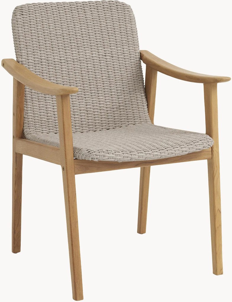 Cadeira de jantar para jardim em madeira de teca Honolulu