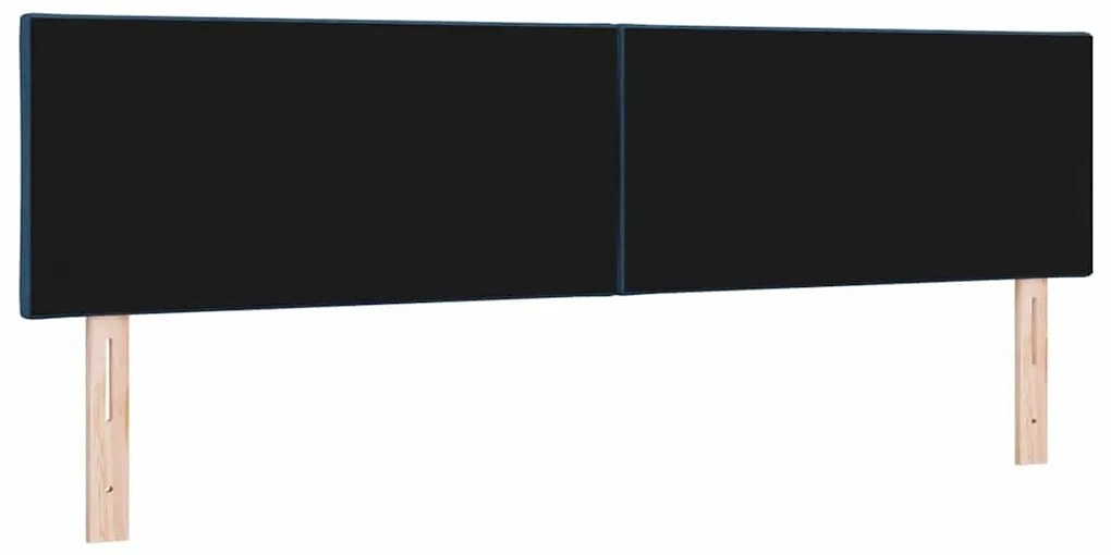 Cabeceira LED vidaXL Design Blocos de Diamantes Azul 180 cm Tecido