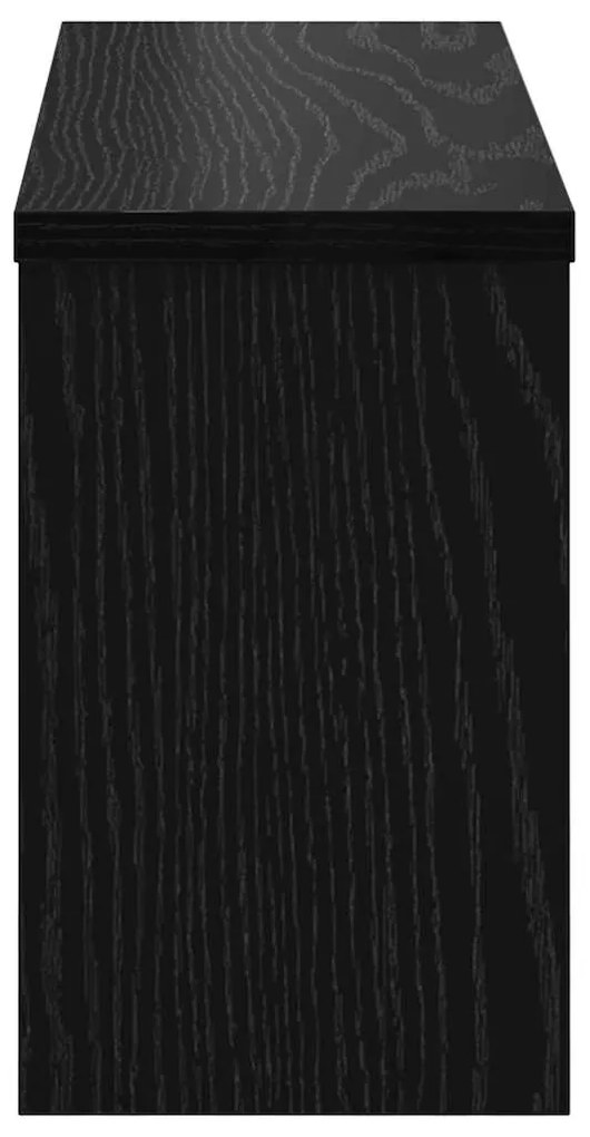 Cabideiro de Parede Carvalho preto 50 x 16 x 26 cm