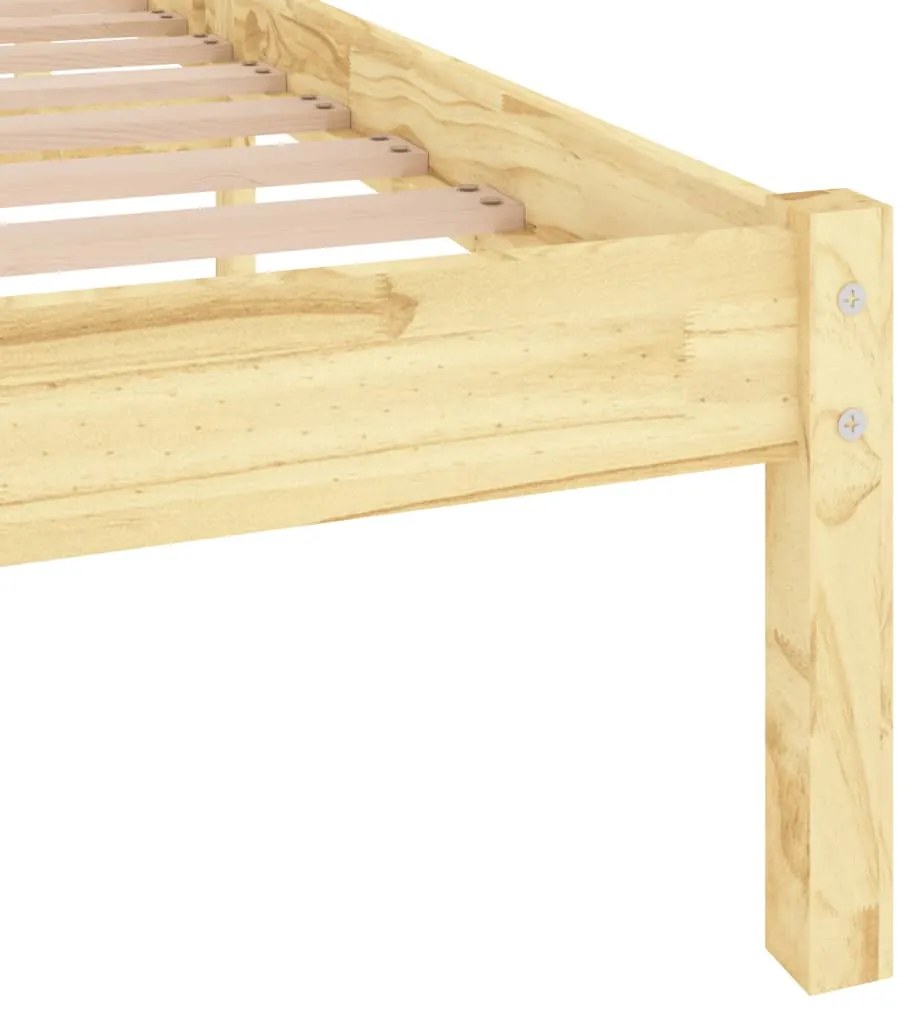 Estrutura de cama 160x200 cm pinho maciço