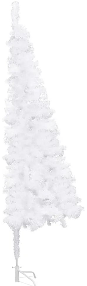 Árvore de Natal artificial de canto 210 cm PVC branco