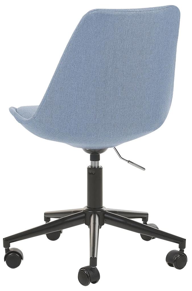 Cadeira de escritório em tecido azul claro DAKOTA II Beliani