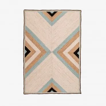 Alfombra Retangular 160x245 Cm Em Juta Saina Yute - Sklum