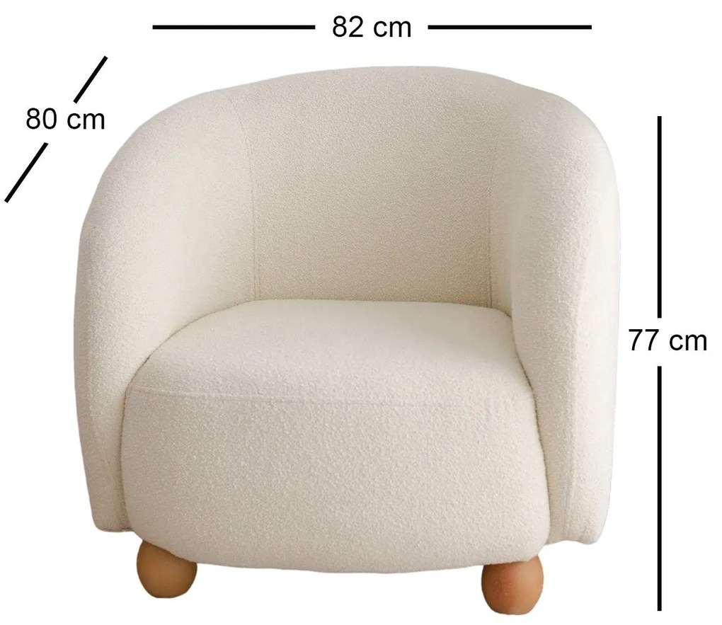 Poltrona de Asa "Slon" - Branco | Design Sofisticado e Conforto Incomp