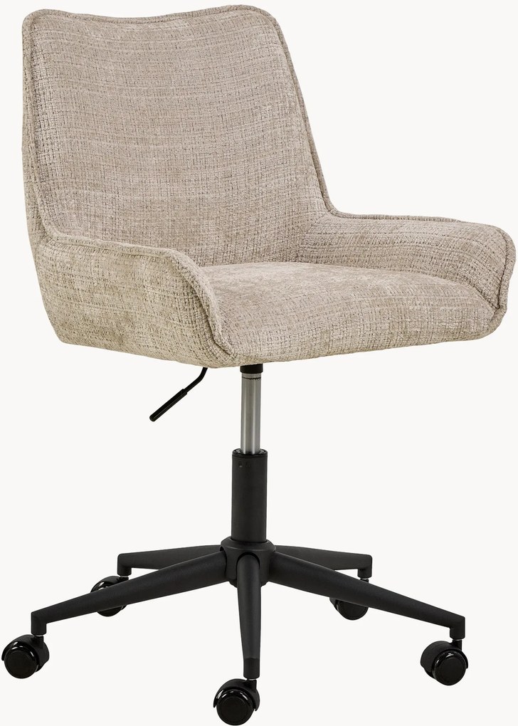Cadeira de escritório estofada regulável em altura Eddie