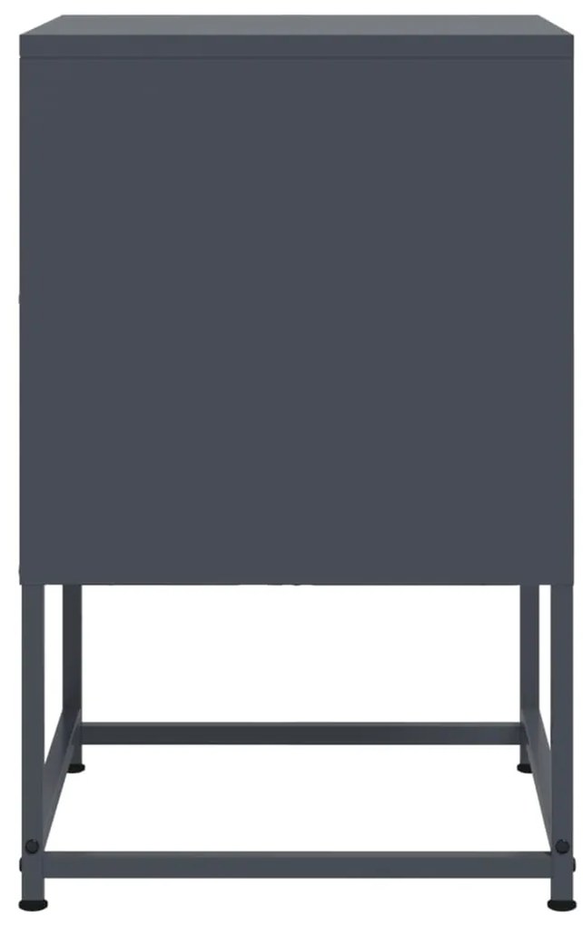 Mesa de cabeceira 36x39x60,5 cm aço antracite