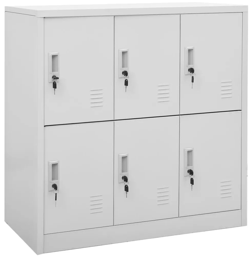 336436 vidaXL Cacifo 90x45x92,5 cm aço cinzento-claro