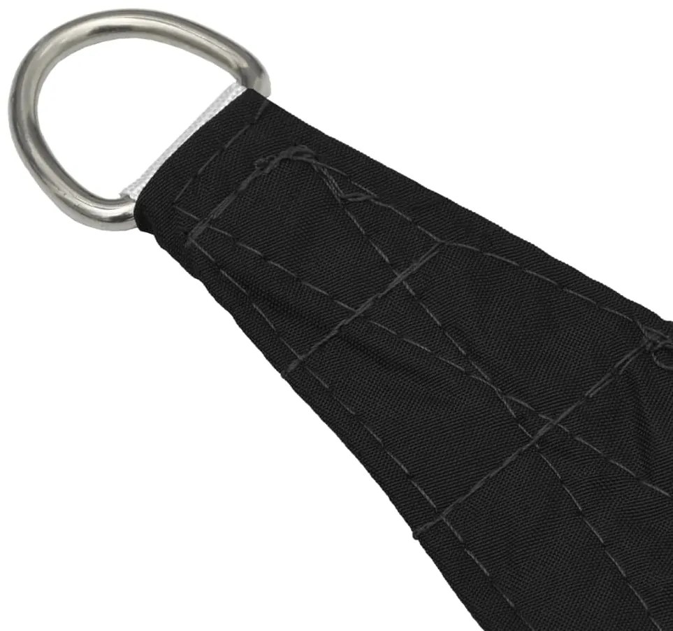 Para-sol estilo vela tecido oxford trapézio 3/4x3 m preto