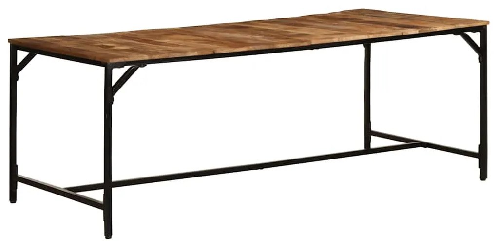 Mesa de jantar 200x100x75 cm madeira de mangueira maciça áspera