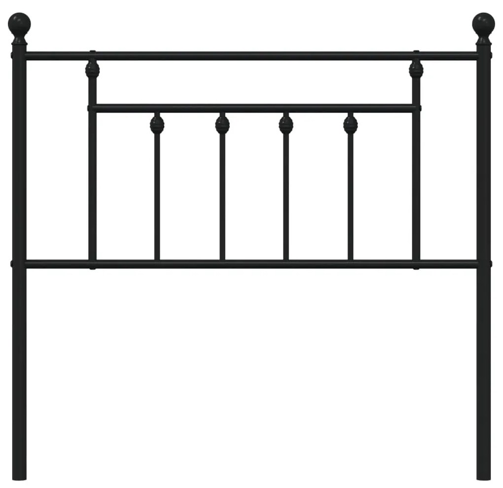 Cabeceira de cama 90 cm metal preto