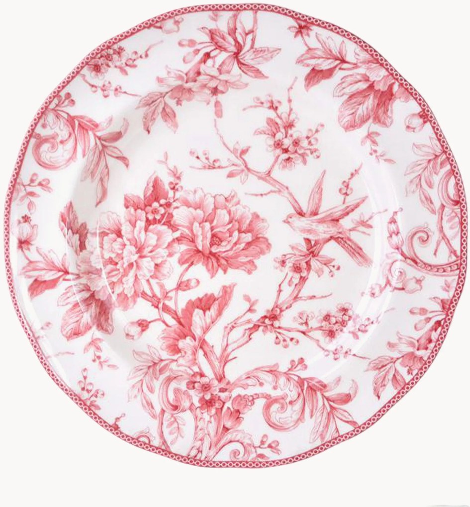 Pratos de pequeno-almoço em porcelana Primrose, conjunto de 6