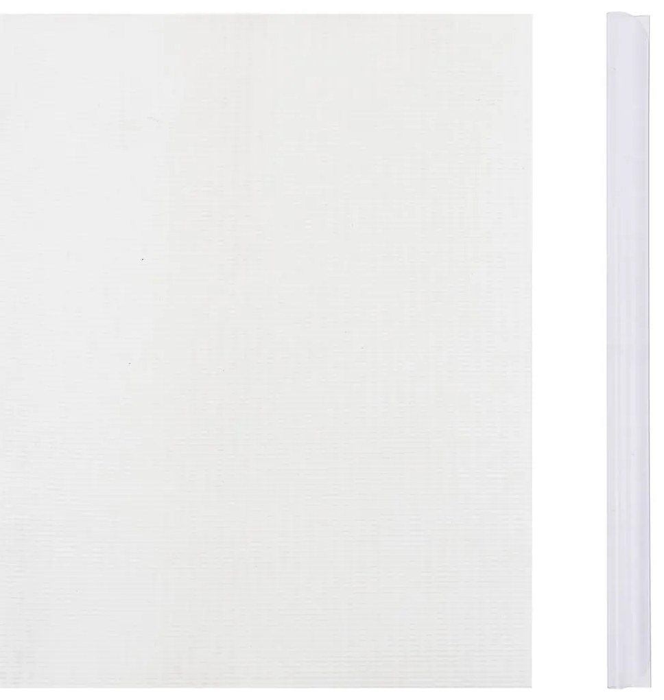 4 pcs painéis de privacidade para jardim 35x0,19 m PVC branco