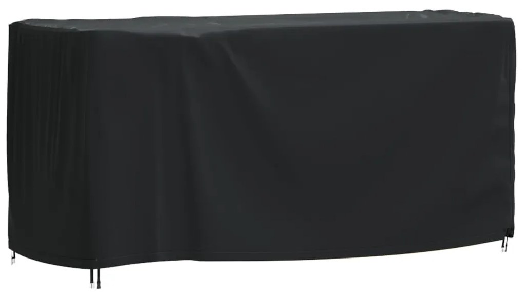 vidaXL Capa p/ mobiliário jardim 180x70x90 cm impermeável 420D preto