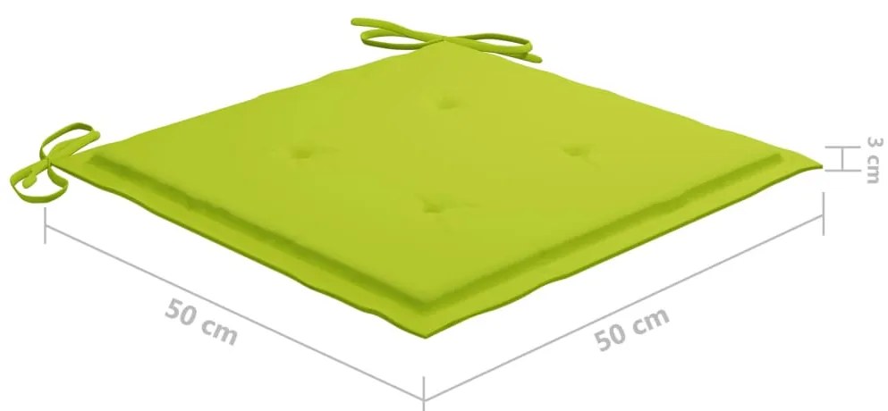 Cadeiras de jantar p/ jardim 6 pcs c/ almofadões acácia maciça