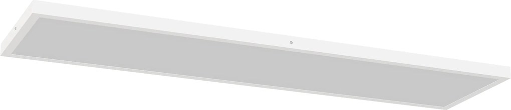 Conjunto de 4 Candeeiros de Teto Reguláveis em Cor com Interruptor DIP e de Parede 3000K/4000K/6000K 120x30x3,7 cm Branco