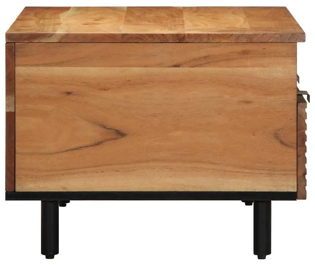 Mesa de Café vidaXL 80x54x40 cm Madeira de Acácia Sólida