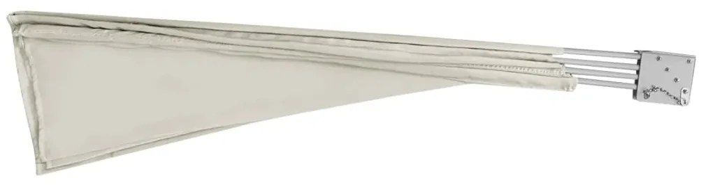 Toldo lateral dobrável para varanda 210x210 cm creme