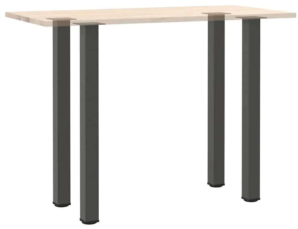 Pés para mesa de bar 4 peças antracite 110-112 cm aço