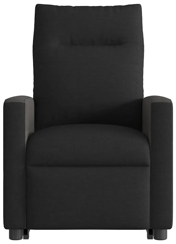 Poltrona elétrica elevatória massagens tecido preto