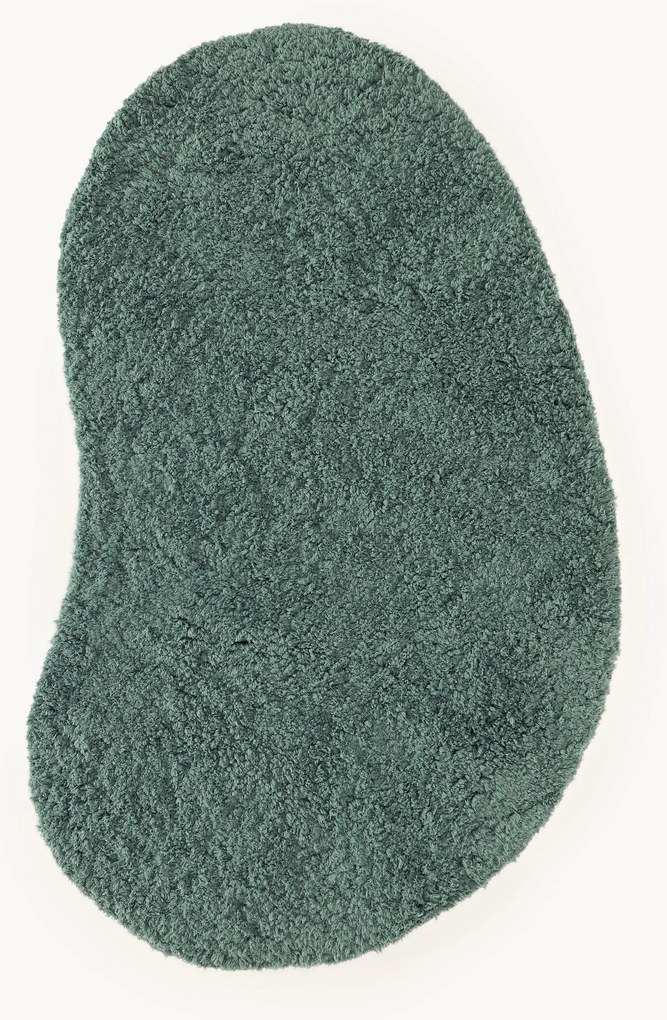 Tapete de pelo comprido com forma orgânica Tully