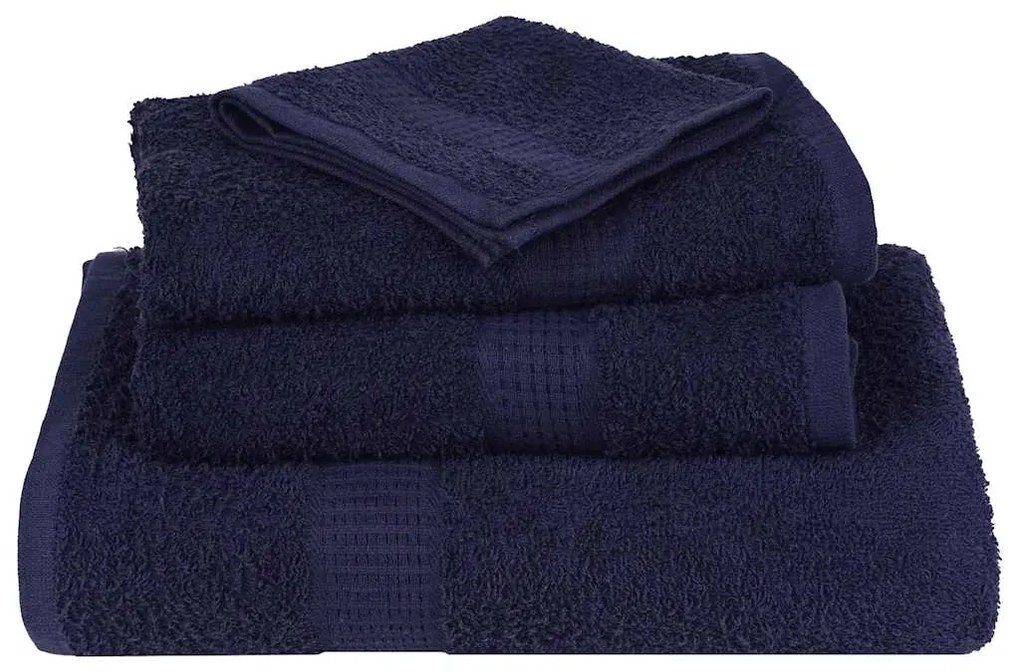 Toalhas banho 2pcs 100x150 cm 360 gsm 100% algodão azul marinho