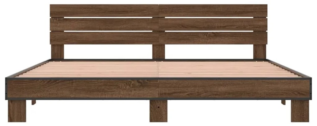 Estrutura de cama 180x200 cm derivados madeira/metal