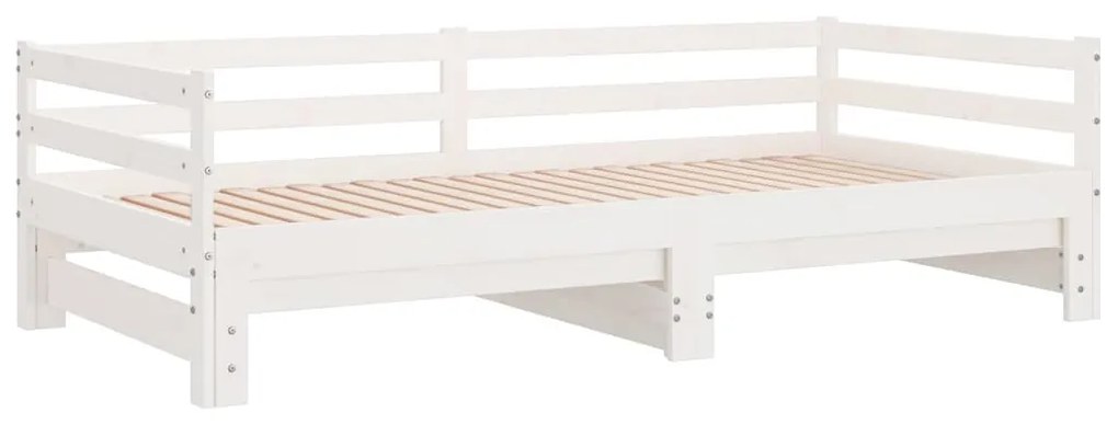 Estrutura sofá-cama de puxar sem colchão 90x190 cm branco
