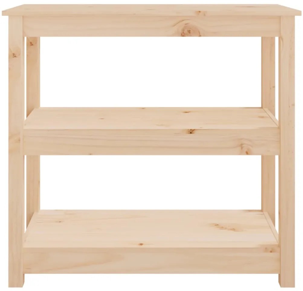 Mesa consola 80x40x74 cm madeira de pinho maciço