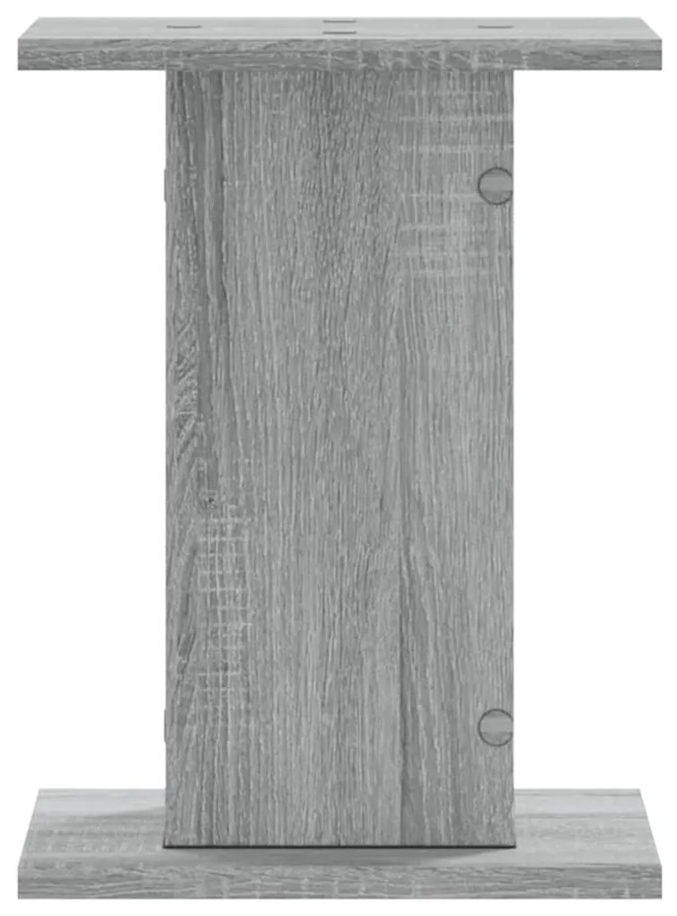 Suportes de colunas 2 pcs derivados de madeira cinzento sonoma