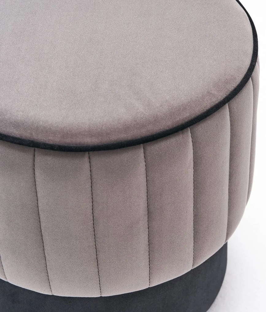 Pouffe Rose – Cinzento – 40x40x40 cm
