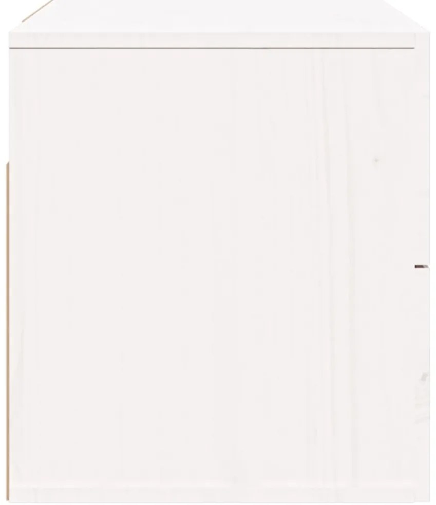 Mesa de cabeceira de parede 50x36x40 cm branco
