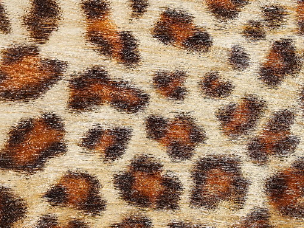 Tapete em pele sintética com padrão de leopardo 60 x 90 cm NAMBUNG Beliani