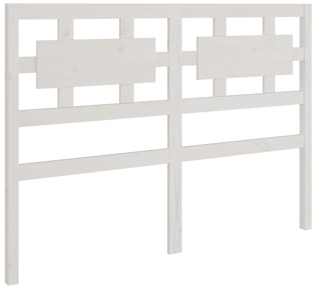 Estrutura cama pequena casal 120x190 cm pinho maciço branco