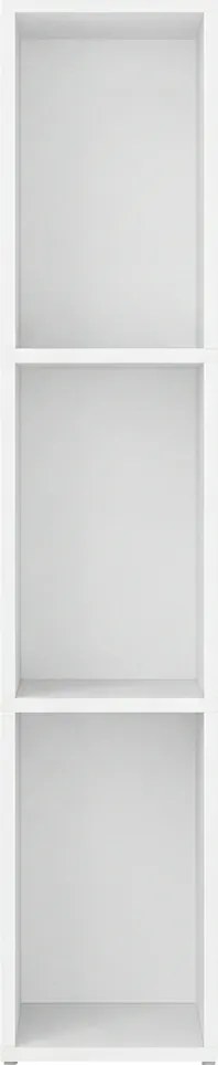 Estante com 3 prateleiras aberta 24 x 20 x 94,8 cm, estante para a sala de estar Branca