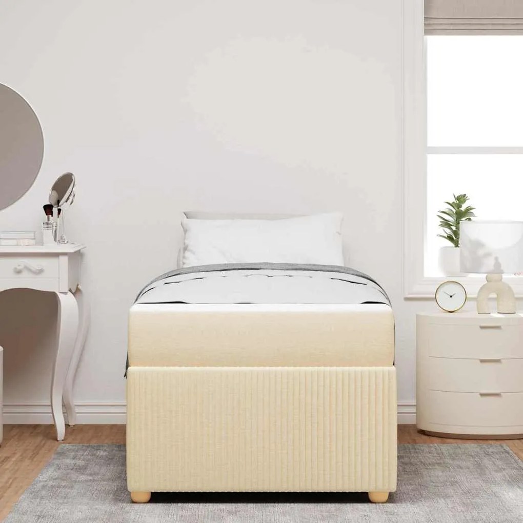 Estrutura da Cama Outros Creme 80 x 200 cm tecido