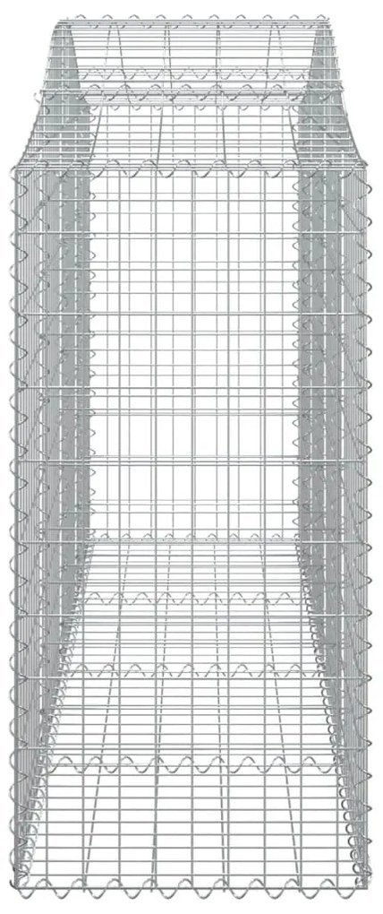 Cestos gabião arqueados 10 pcs 200x50x100/120 ferro galvanizado