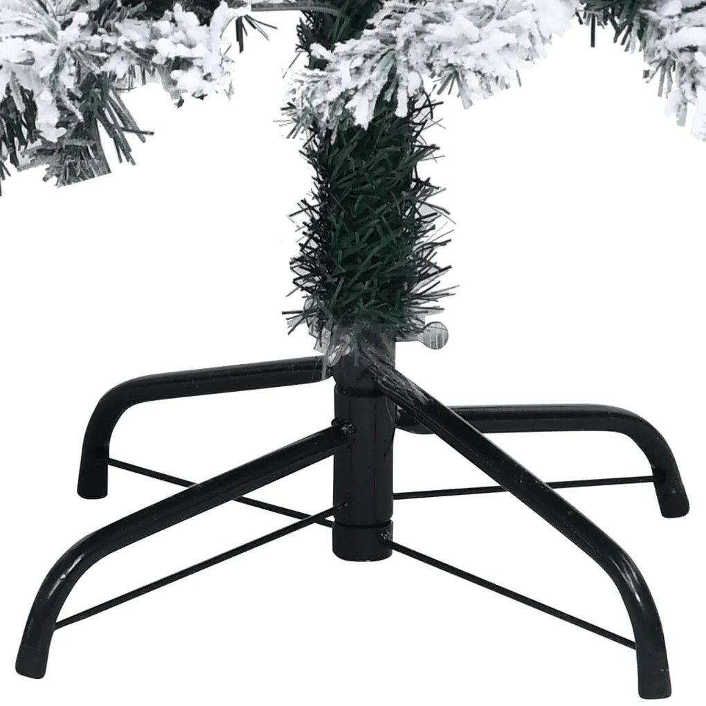 Árvore de Natal artificial com flocos de neve 300 cm PVC verde