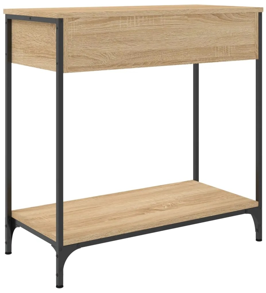 Mesa consola 75x34,5x75 cm derivados de madeira carvalho sonoma