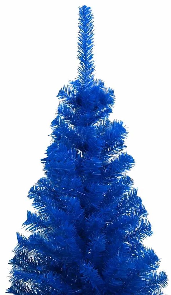 Árvore Natal artificial pré-iluminada c/ bolas 120cm PVC azul