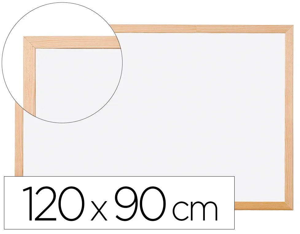 Quadro em Melamina Q-Connect C/ Caixilho em Madeira 1200x900mm