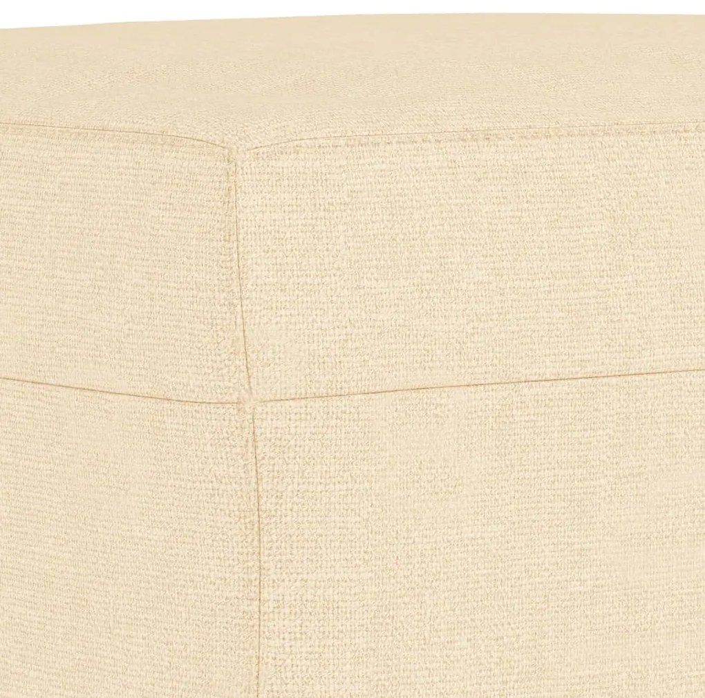 Banco 70x35x41 cm tecido cor creme