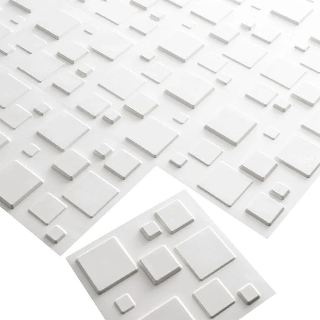 Painéis de parede 3D Squares 12 pcs GA-WA09