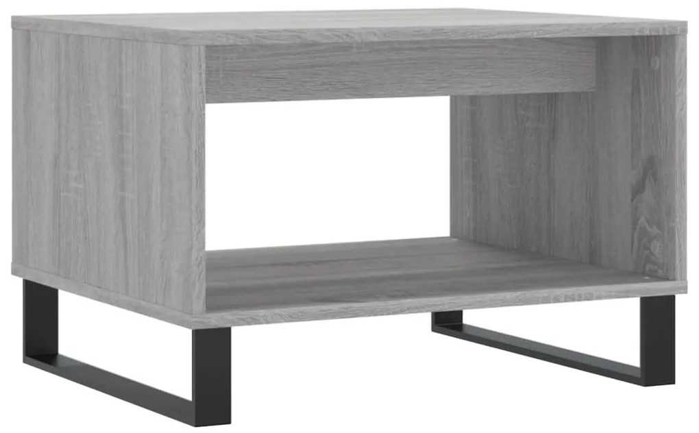 Mesa de centro 60x50x40 cm derivados de madeira cinzento sonoma