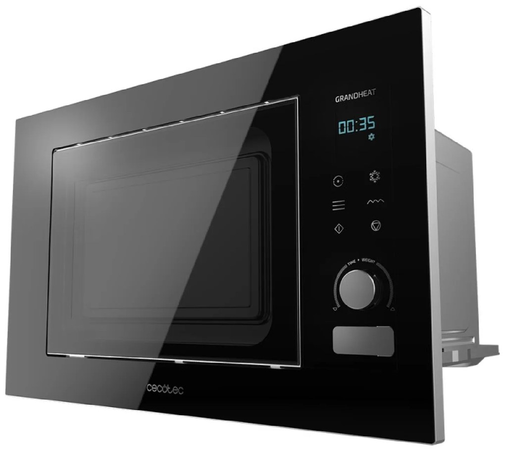 Micro-ondas GrandHeat 2090 Built-in Touch Preto encastre digital tátil de 20 litros de capacidade com grill e 1200 W