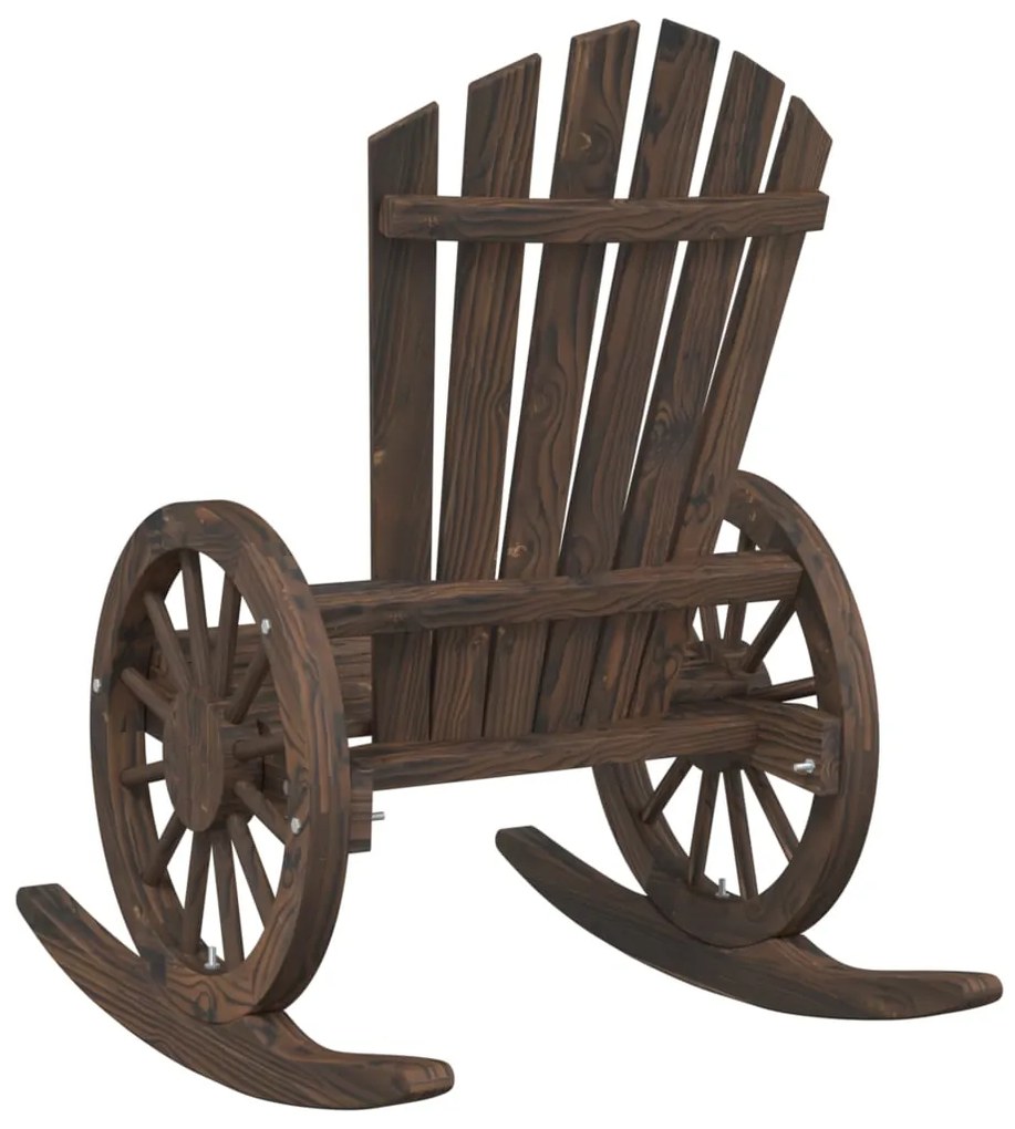Cadeiras de baloiço Adirondack 2 pcs madeira de abeto maciça