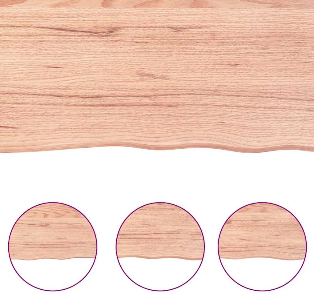 Prateleira de parede 180x50x(2-6) cm carvalho tratado castanho