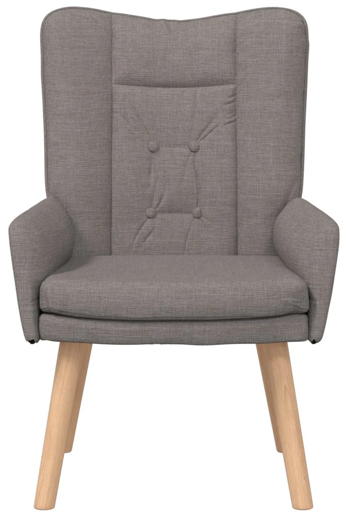 Cadeira Relaxante vidaXL em Tecidos Taupe