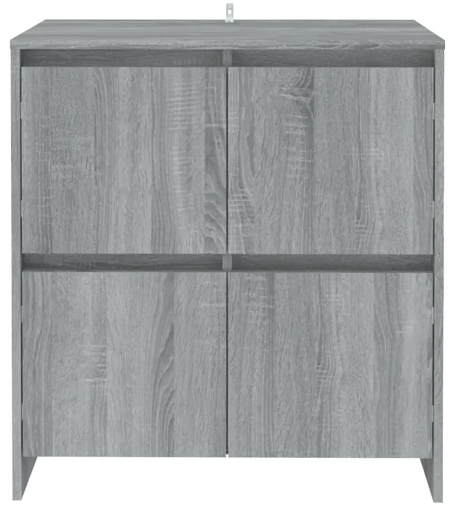 Aparadores 2 pcs 70x41x75 cm derivados de madeira cinza sonoma