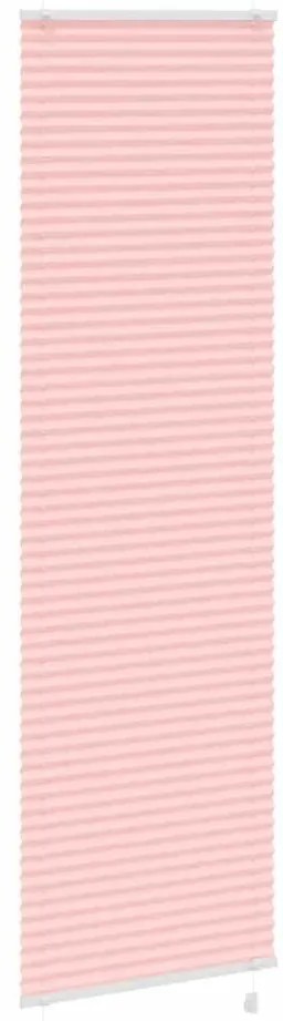 Rosa Plissada Cega 65x200 cm Largura Tecido 64,4 cm Poliéster