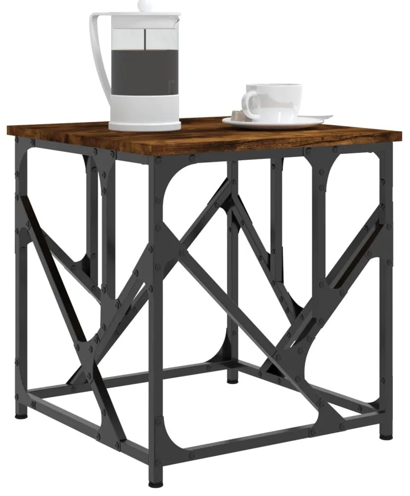 Mesa de centro 45x45x47,5 derivados madeira carvalho fumado